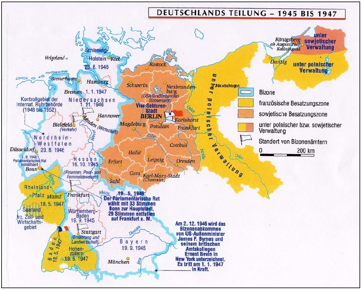 Deutschlandkarte 1945-1947